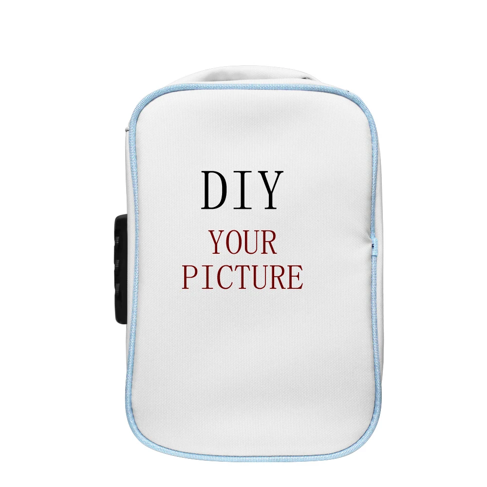 

Fashion HOLOLIVE Shirakami Fubuki Rey Oxford cloth 3D printing Deodorant Tobacco Bag Storage Bag Cosmetic Bag Kawaii