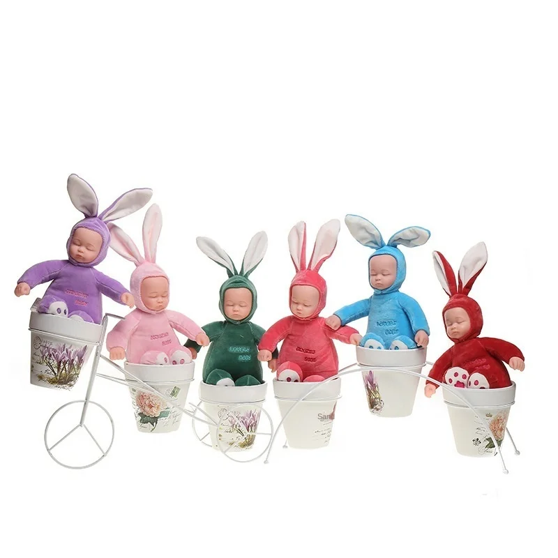 

doll sleeping Simulation Mini voice singing children's toy vinyl reborn kids Birthday Gifts playmate lovely Lullaby education