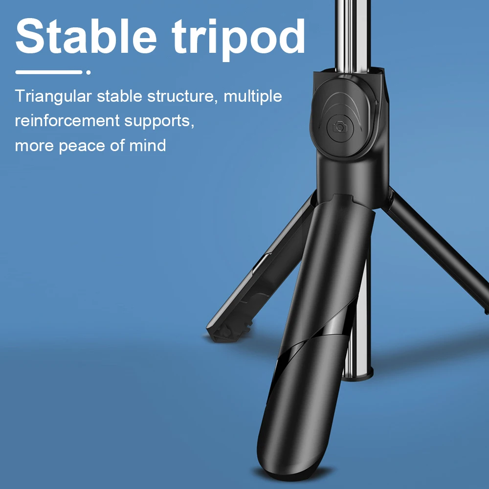 3 in 1 Selfie Stick Live Tripod Bluetooth Remote Control Cellphone Support for Smartphone Fit  Live / Record Video / Chat