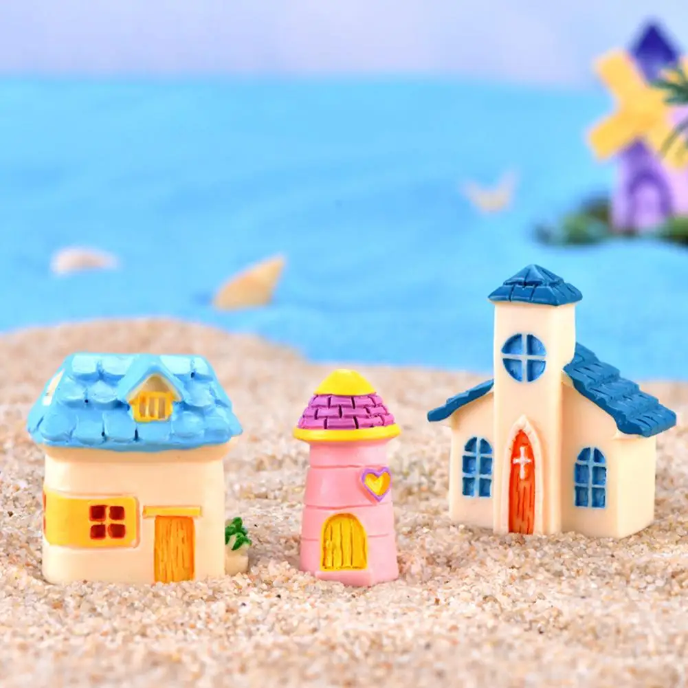 Сказочный Сад миниатюра Домик из полимерной глины церковный микро бонсай для