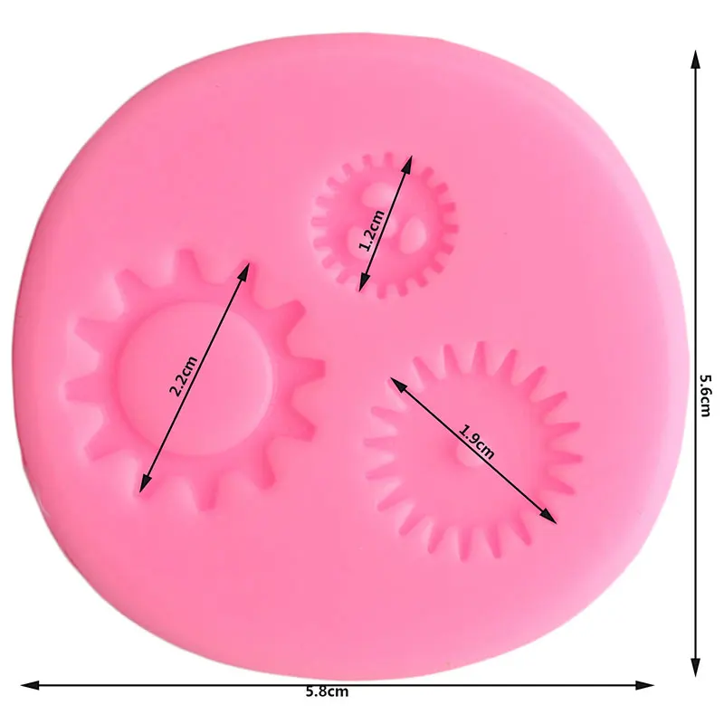 DIY Детская искусственная 3D форма в стиле стимпанк силиконовая для кексов Топпер