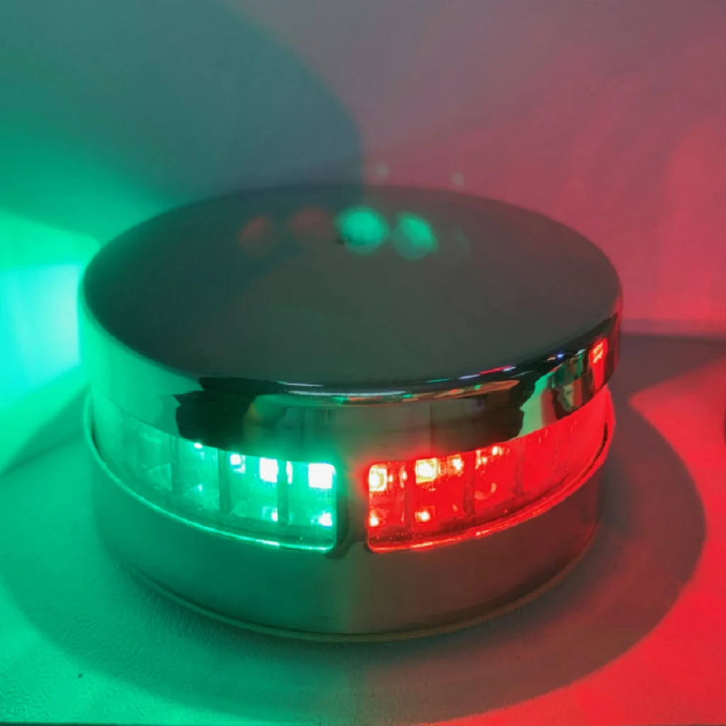 

LED Deck Mount Navigation Bow Lights Lamp, Red and Green Lighting Kit for Boat Yacht Pontoon ,IP66 Waterproof