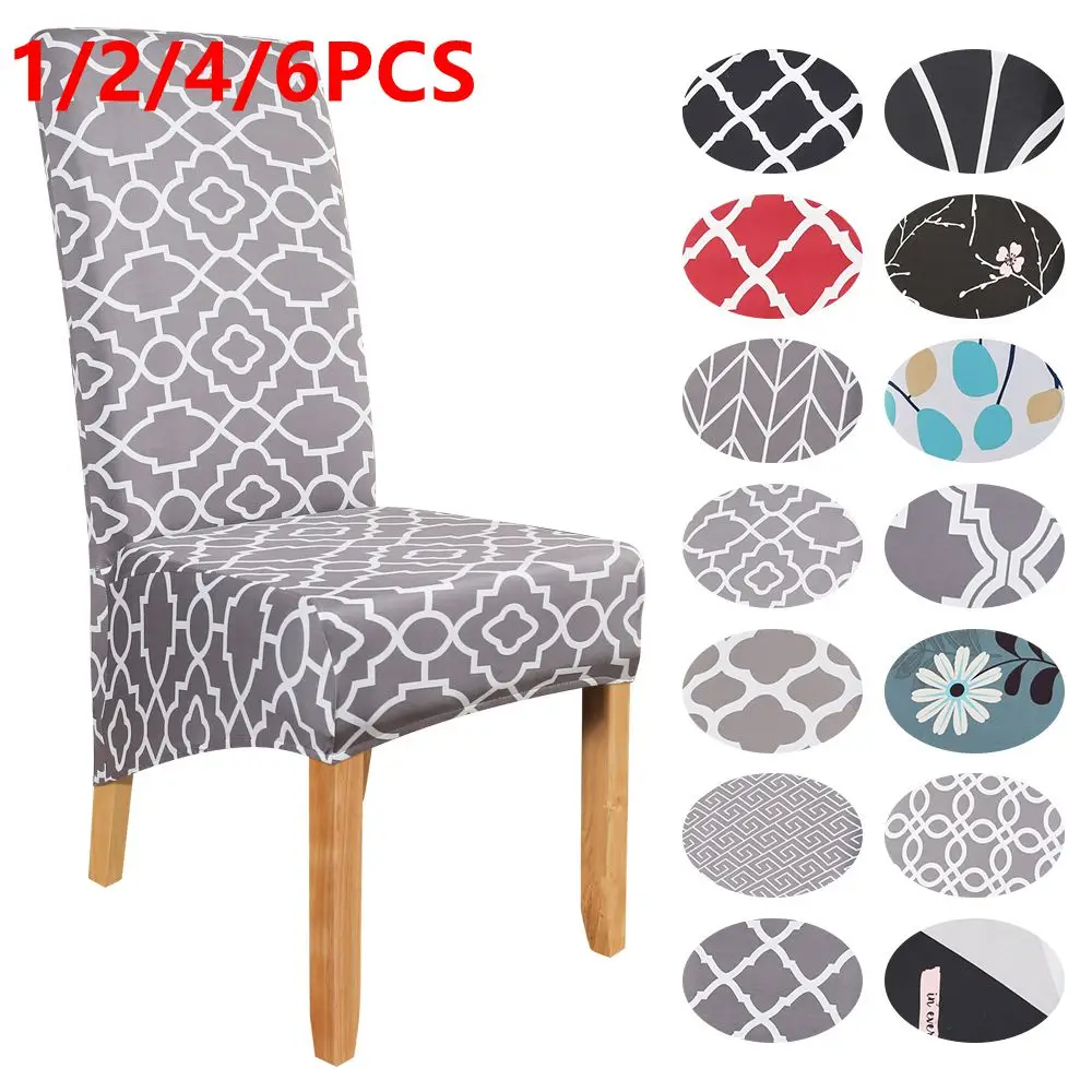 

1/2/4/6pcs New Design Special Large Polyester Chair Cover Spandex XL Hight Back Seat Chair Covers Dining Room Banquet