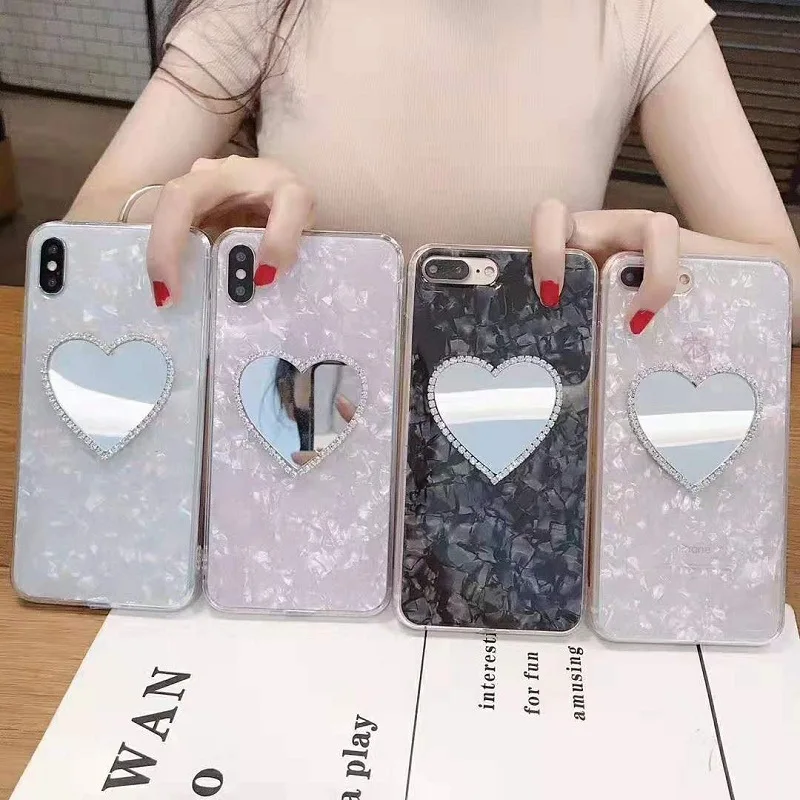 Корпус стильный зеркальный чехол для samsung galaxy S8 S9 S10 плюс A9 A750 A10 A20 A30 A40 A70 Note 7 8 9