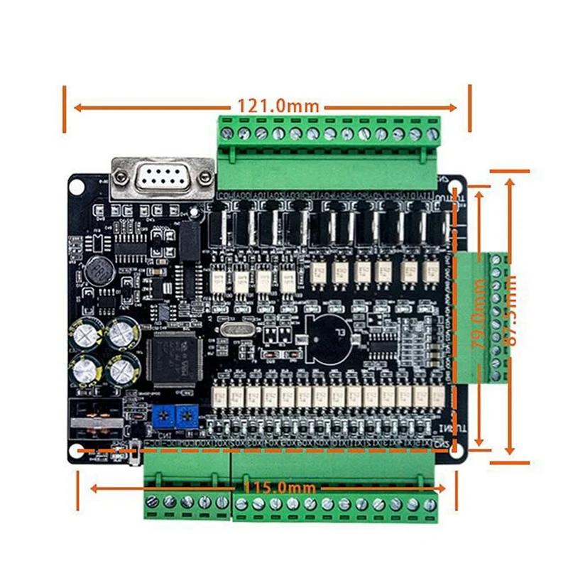 

Industrial Control Board,FX3U-24MT Programmable Logic Controller 14 Input 10 Output PLC Industrial Control Board