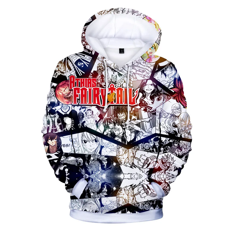 

Popular Fashion 3D Men/women Anime Fairy Tail Hoodies springautumn Harajuku Streetwear Sweatshirts Cool Fairy Tail Men's Hoodie