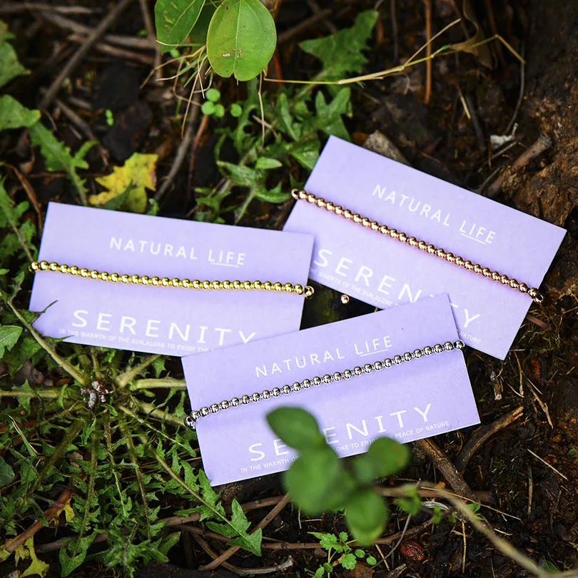 Медные бусины ручной работы 4 мм очаровательный плетеный браслет подарочные