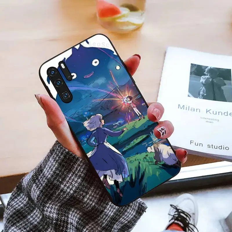 

Studio Ghibli Howl's Moving Castle Phone Cases For Huawei honor Mate mate P 10 9X 10i 20 30 40 y7 lite pro p smart 2019