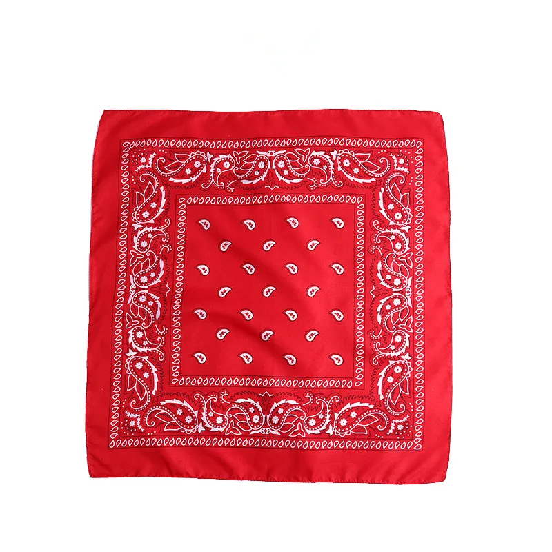 

18 Colors Hijab Scarf Women Men Bandana Square Scarf Female Bandana Sports Head Scarf Fashion Headwear Pasiley Hair Tie Band