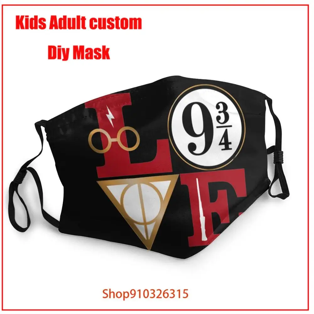 Маска для влюбленных Гарри LOVE Поттера противопылевые маски женщин и мужчин