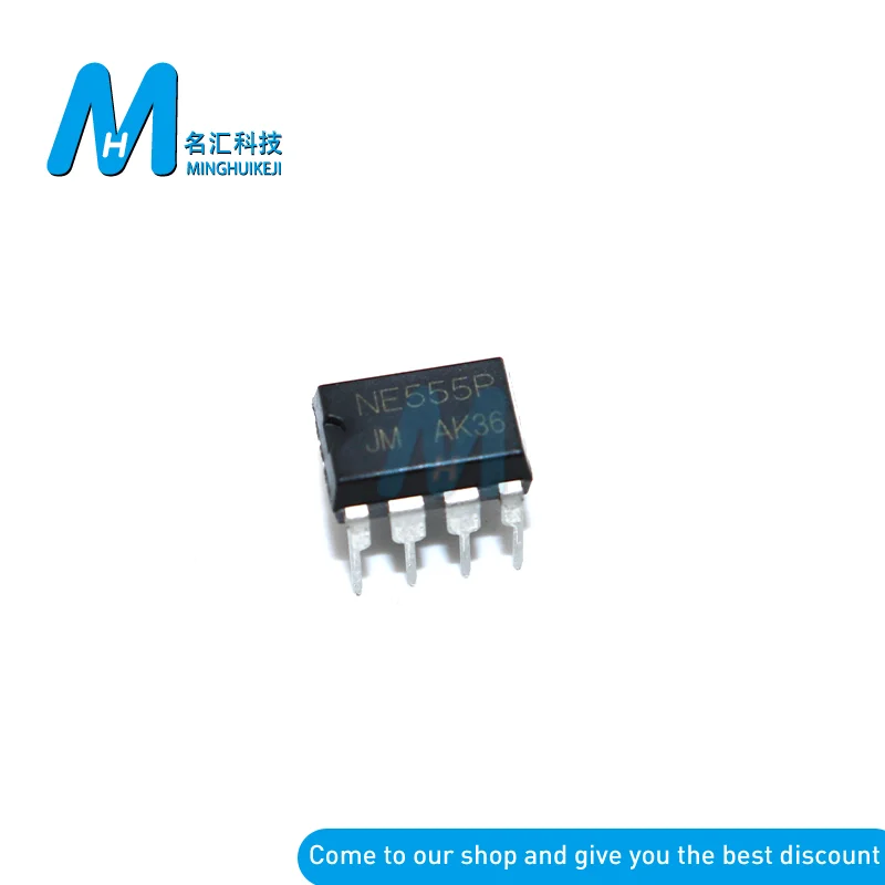 10PCS NE555 NE555P DIP8 NE555N DIP 555 Timers DIP-8 New and original IC Chipset | Integrated Circuits