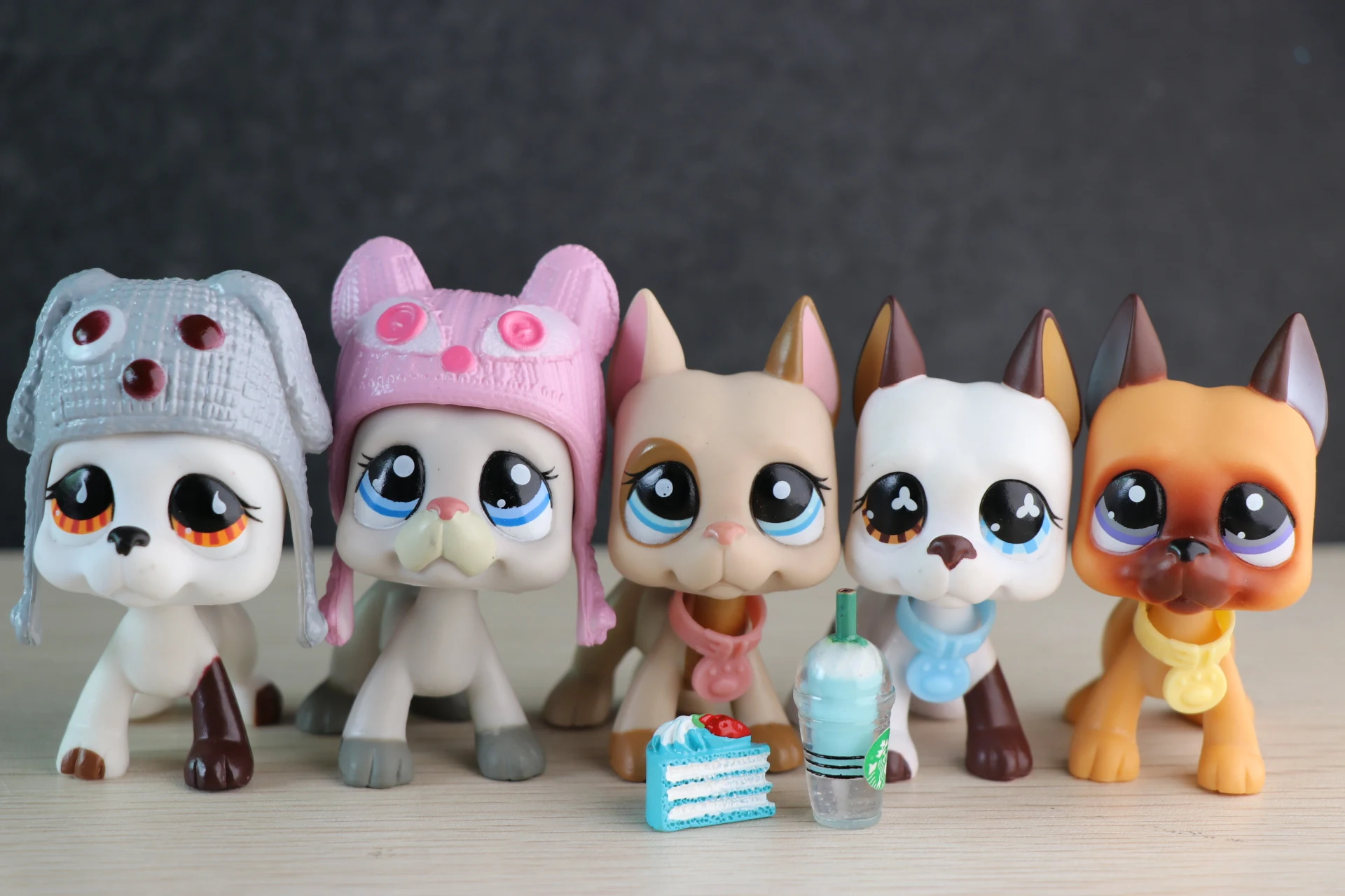 Очень редкие Pet Shop мини большое немецкий дог #750 #577 #1647 #244 с красивыми аксессуарами