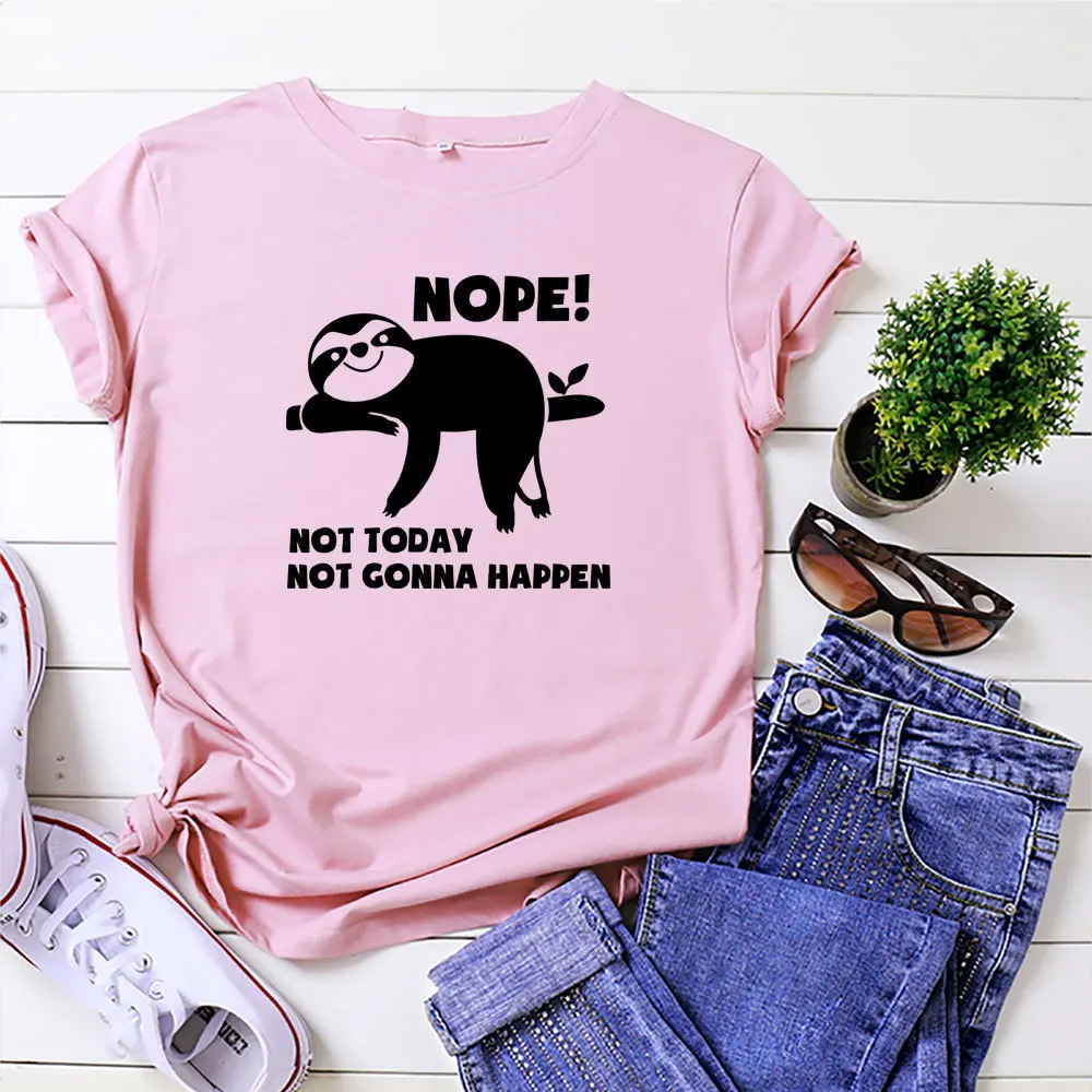 

Funny T Shirt Women 2021 Cotton Short Sleeve O-neck Tee Shirt Femme Casual Tshirt Women Tops Loose Camiseta Mujer