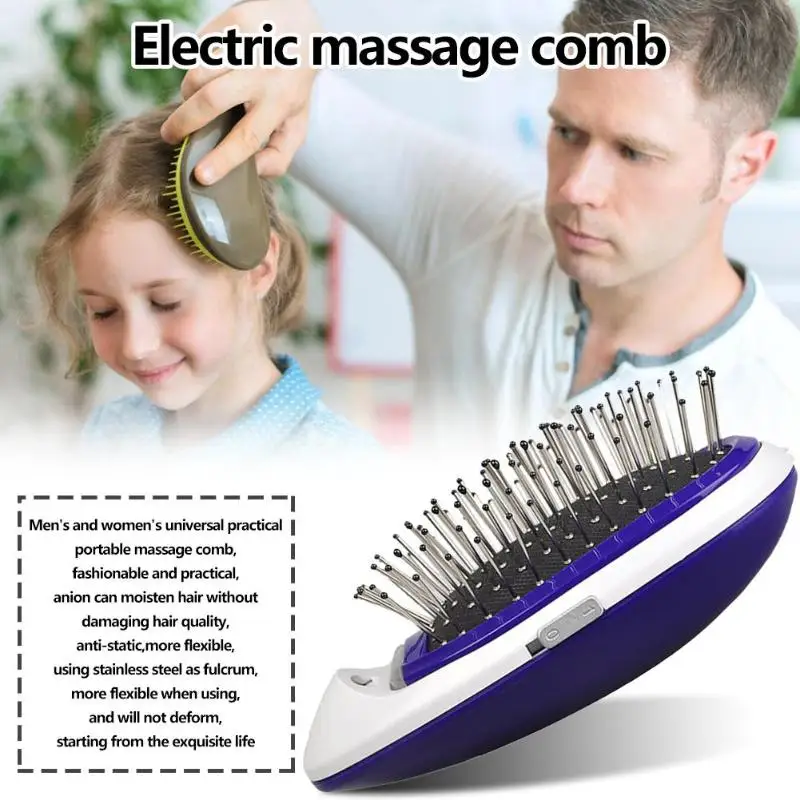 

Portable Mini Electric Hair Comb Scalp Massage Hair Brush Ionic Comb For Hair Take Out Anti -Static Women Hair Brush