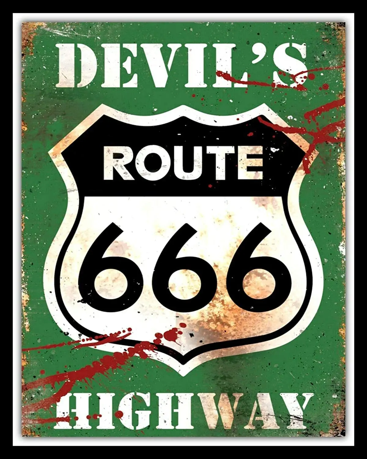 

Original Metal Sign Co Wall Sign Route 66 The Mother Road Classic Pin Up 8" x 6" Retro Wall Home Bar Pub Vintage Cafe Decor,8x12