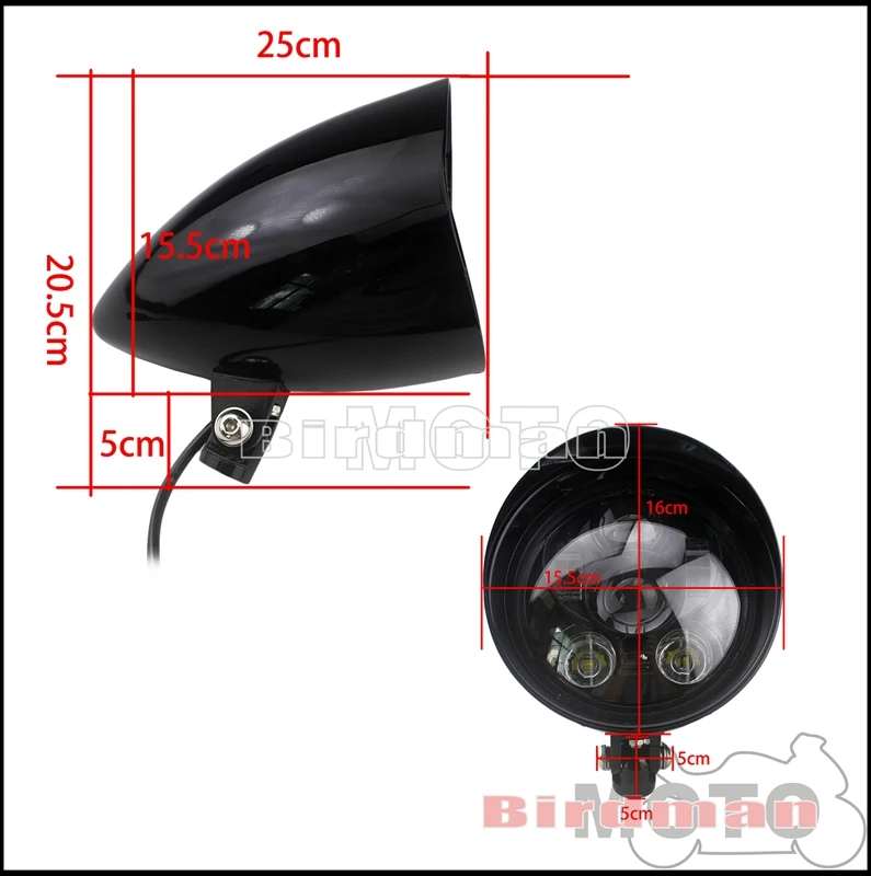 Мотоциклетный Универсальный Ретро светодиодный налобный фонарь 12 В