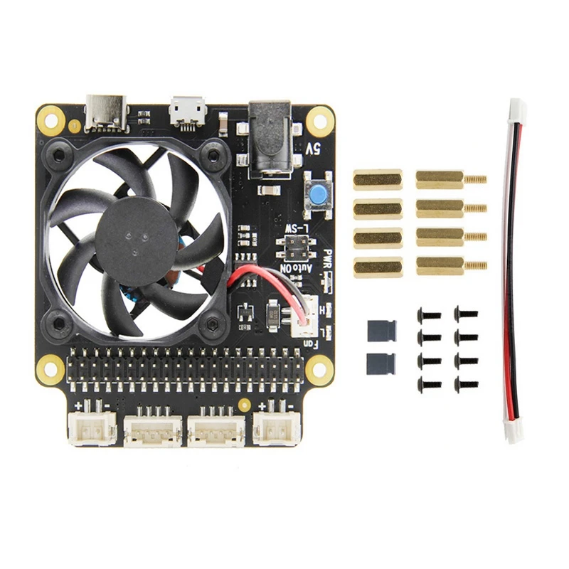 X857 V1.2 MSATA SSD плата расширения с X735 управлением питанием и охлаждающей платой для