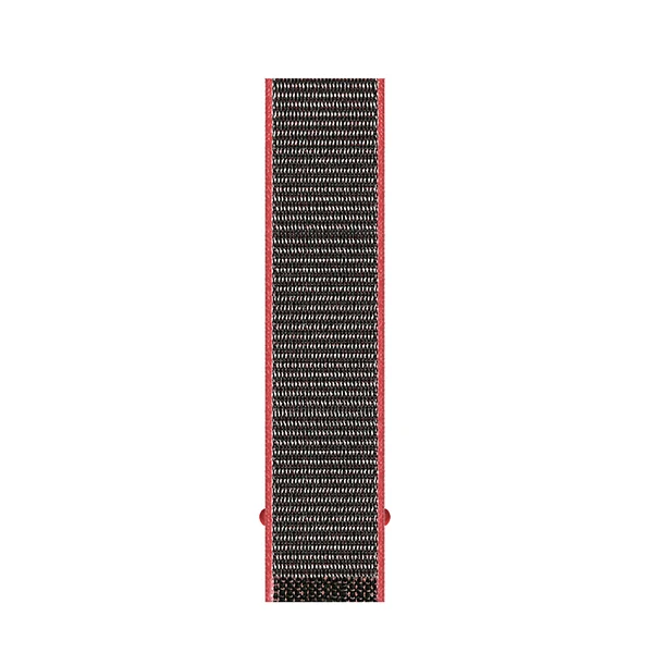 Bright Crimson Black UEBN нейлоновая Спортивная петля для Apple Watch Series 4 44 мм 40 мм ремешок для часов браслет ремешок для iwatch 4 42 мм 38 мм ремешки для часов - Цвет ремешка: Bright Crimson Black