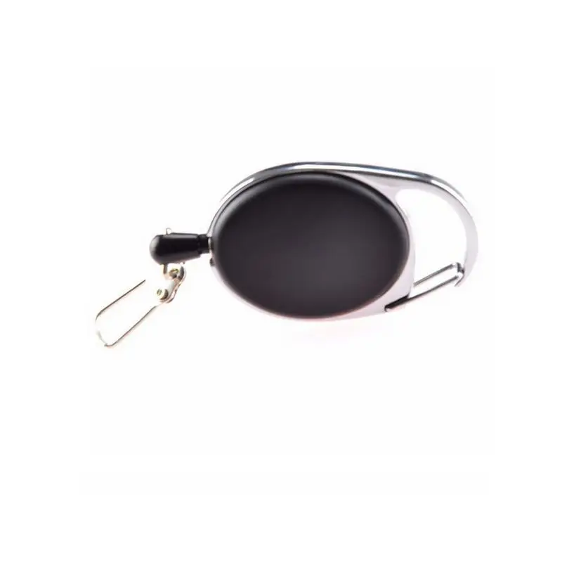 

1pc Zinc Alloy ABS Retractable Badge Reel Plastic Staff Workers Work Card Holder Clip Belt KeyRing Employee's Card Camp