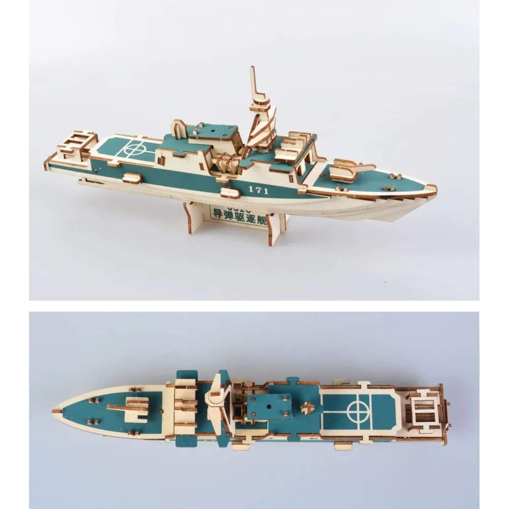Набор для сборки сделай сам 3D деревянные игрушки 052C & 052D разрушитель деревянная