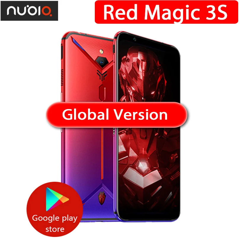 Оригинальный Смартфон ZTE Nubia Red Magic 3S 8 ГБ ОЗУ 128 Гб ПЗУ 6 65 дюймов AMOLED Snapdragon 855 48.0MP +