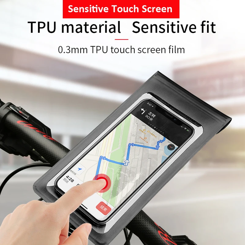 360° rotation bike bicycle motorcycle phone holder stand waterproof phone mount case bag for iphone x xs xr 6 s 7 8 samsung s9 free global shippi