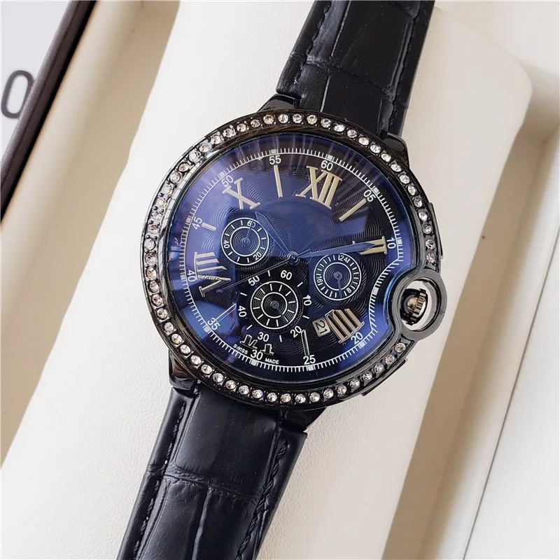 

Men Watches Top Brand Luxury 2020 Men's Watch Waterproof 100m New Style Stylish Genuine Leather Belt Wristwatch Reloj De Hombre