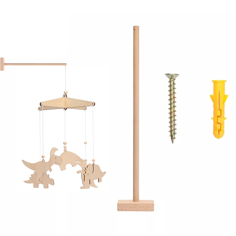 

New Newborn Bed Bell Bracket Baby Rattles Crib Mobiles Activity Play Gym Toy Dinosaur Bed Bell For 0-12 Months Cart Accessories