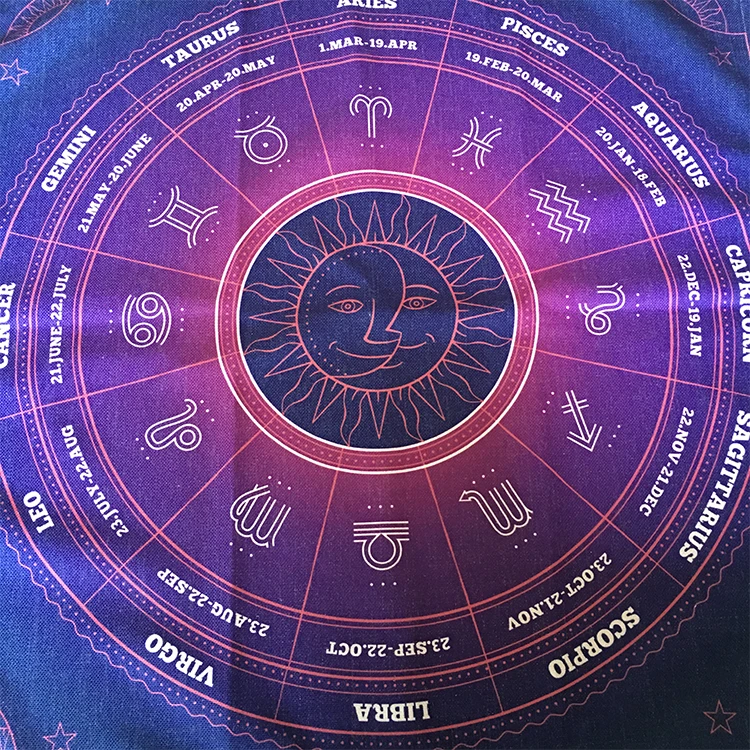 70x70 см Ткань для обрядов/ткань алтаря/Таро/Wicca Pagan церемониальное Созвездие