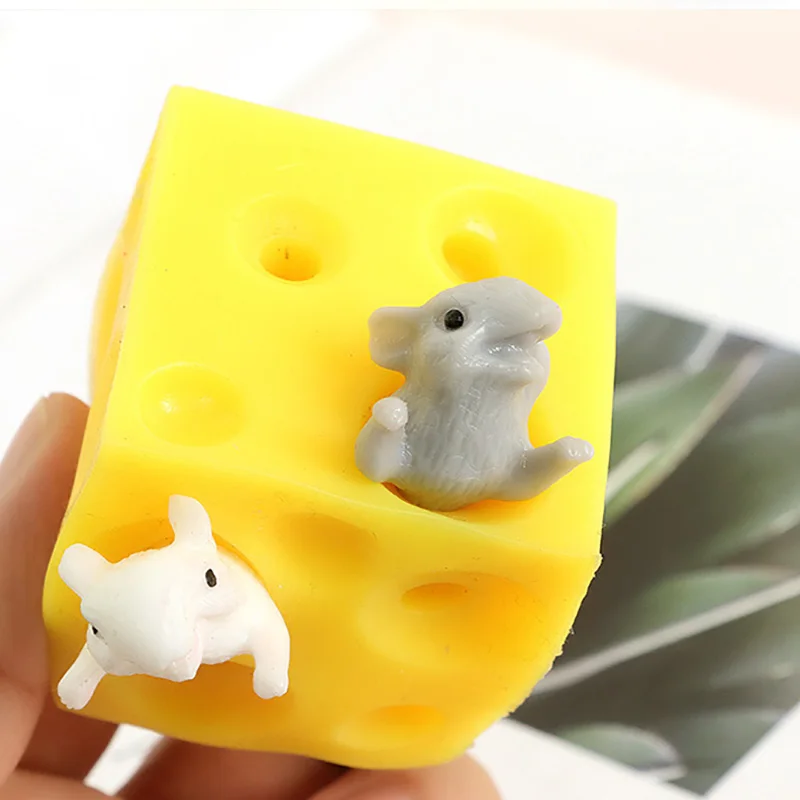мышки в сыре Смешные мыши и сыры сжимаемые пальцы игрушки против стресса слизи