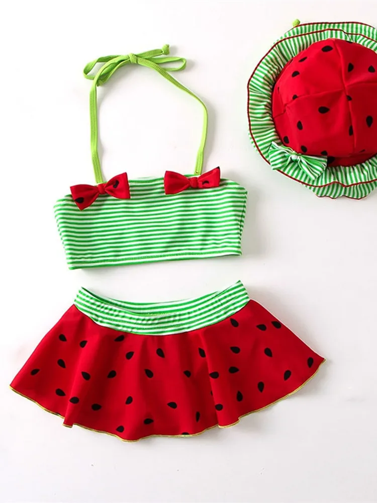 New summer cute female treasure watermelon swimsuit split two-piece swimming beach holiday hot spring