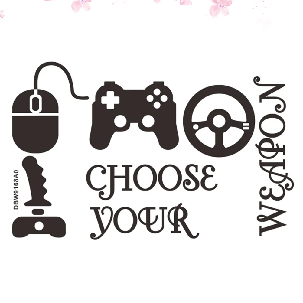 

Creative Sticker Home Wallpaper Game Controller Sticker Background Paste Decor Self Adhesive Sticker for Home Wall Glass Door