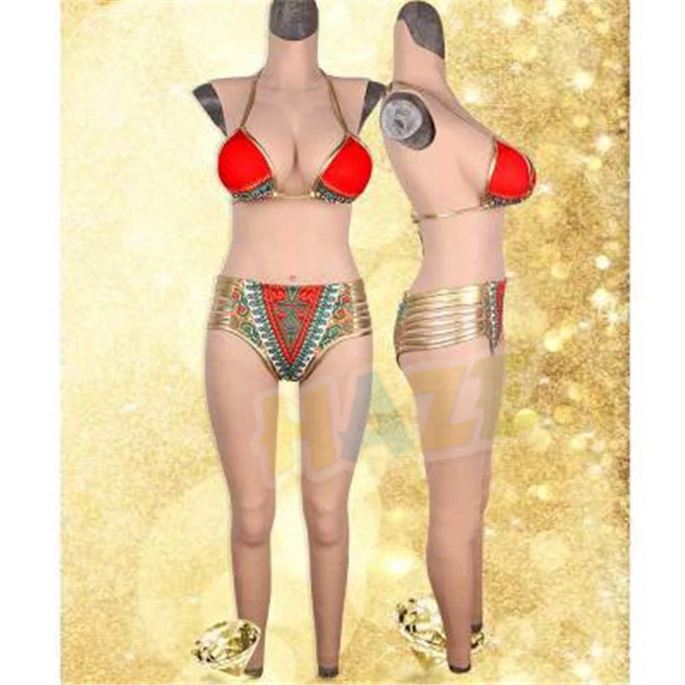 

Silicone Cosplay Prosthetic Nine-point jumpsuit Breast Chest Enhancer Hip lift Halloween Costume