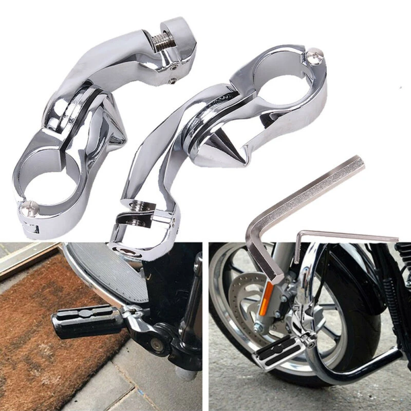 

1-1/4Inch Short Angle Highway Pegs Mount Kit for Touring Electra Road Glide Engine Guard Foot Pegs Mount