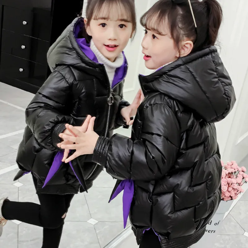 

Girls Winter Coats Girl Bright Color Jacket Children Warm Parkas 2020 New Kids Hooded Outwear Toddler Kids Windproof Clothing