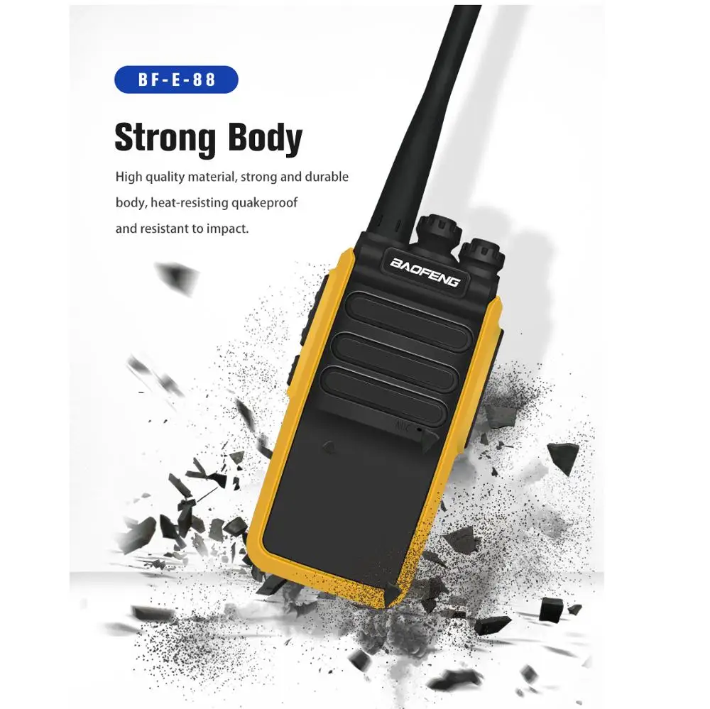 Портативная рация Baofeng E88 5 Вт двухсторонняя радиостанция Bf888S УВЧ 2020-400 МГц 16