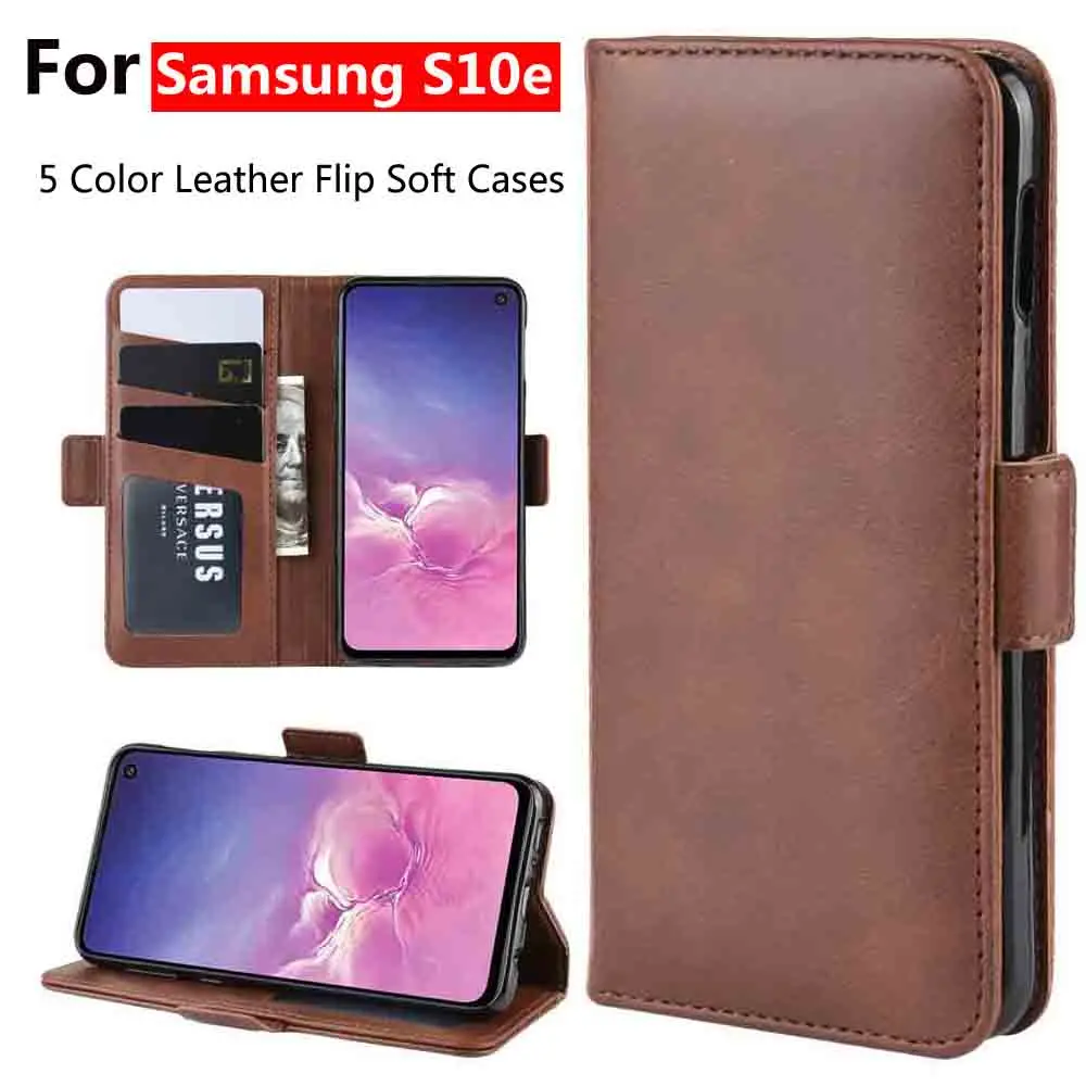 MUSTTRUE кожаный чехол s для samsung S10 e PU + силиконовый чехол-кошелек с магнитной