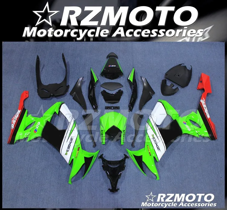 

New ABS Motorcycle Fairings kit Fit for Kawasaki Ninja ZX-10R 2008 2009 2010 08 09 10 Bodywork set Green Red