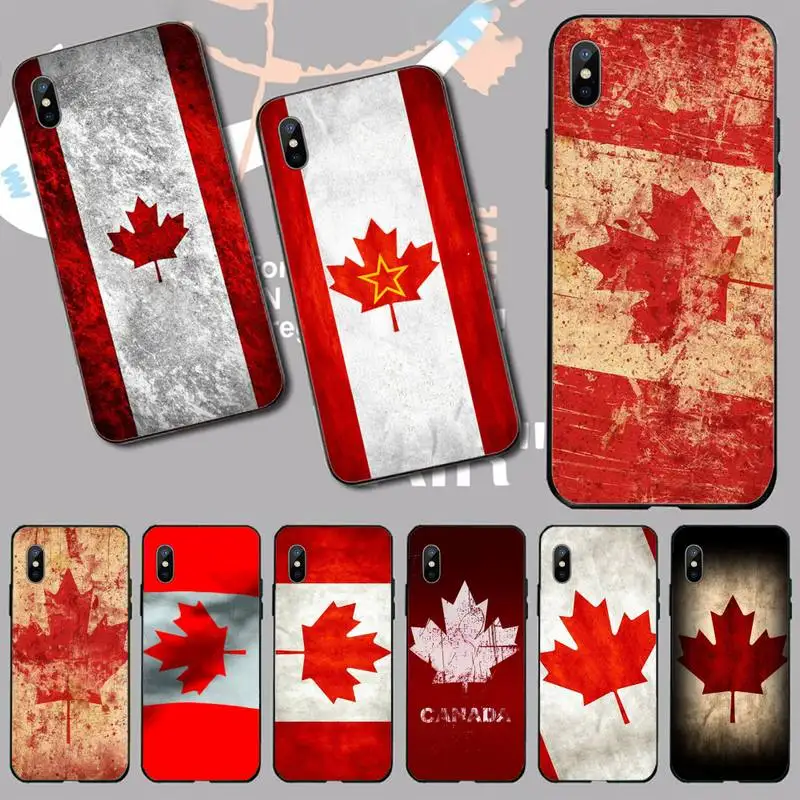

Canada National flag Maple leaf Phone Case For iphone 12 11 13 7 8 6 s plus x xs xr pro max mini