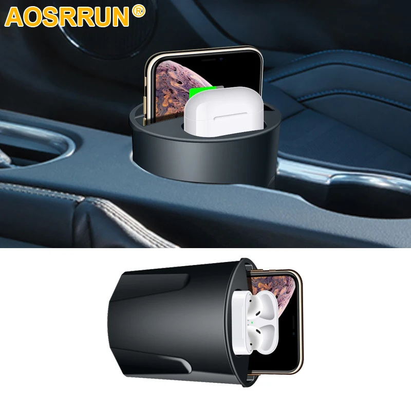 Автомобильный беспроводной зарядный стакан для воды QI зарядка телефона LEXUS RX300 450H