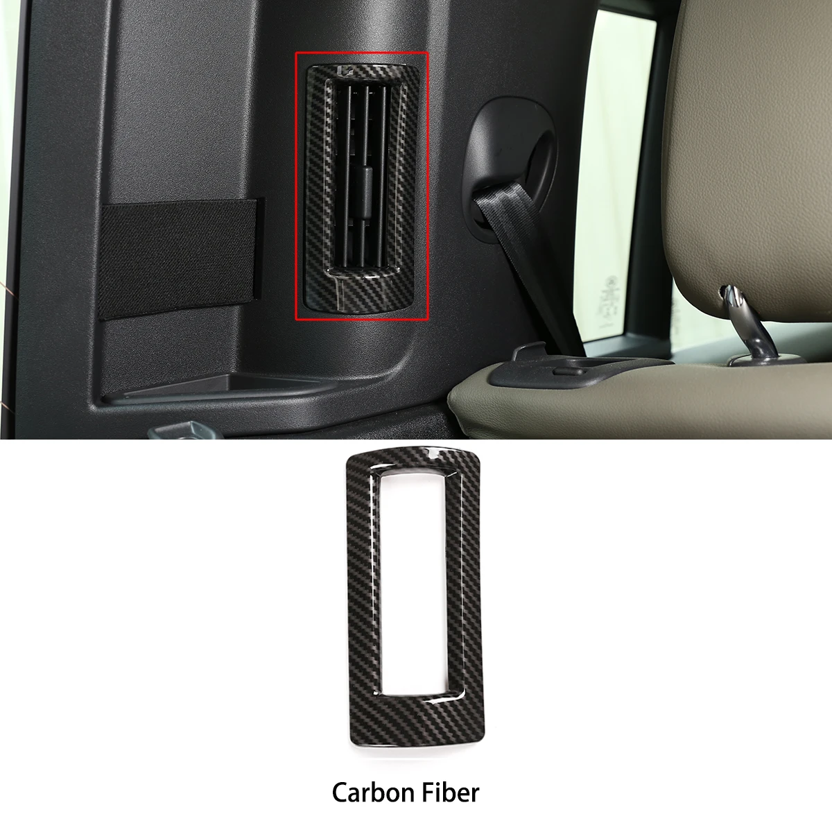 

Для Land Rover Defender 110 2020 углеродное волокно C-Pillar кондиционирование воздуха выпускная рамка наклейка отделка крышка автомобильные аксессуары