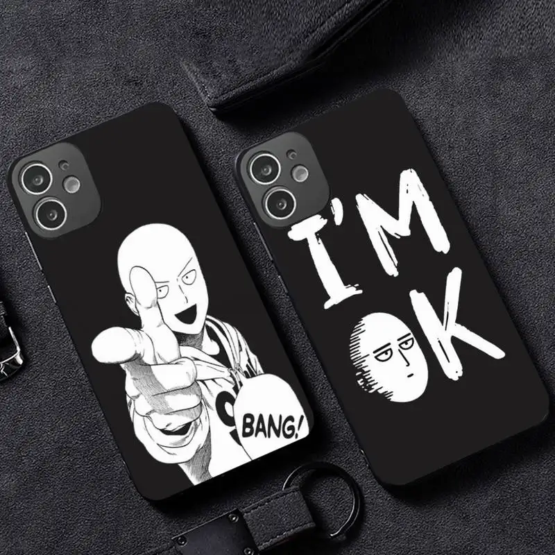 

One punch man Phone Case for iPhone 12 11 mini pro XS MAX XR 8 7 6 6S Plus X 5S SE 2020