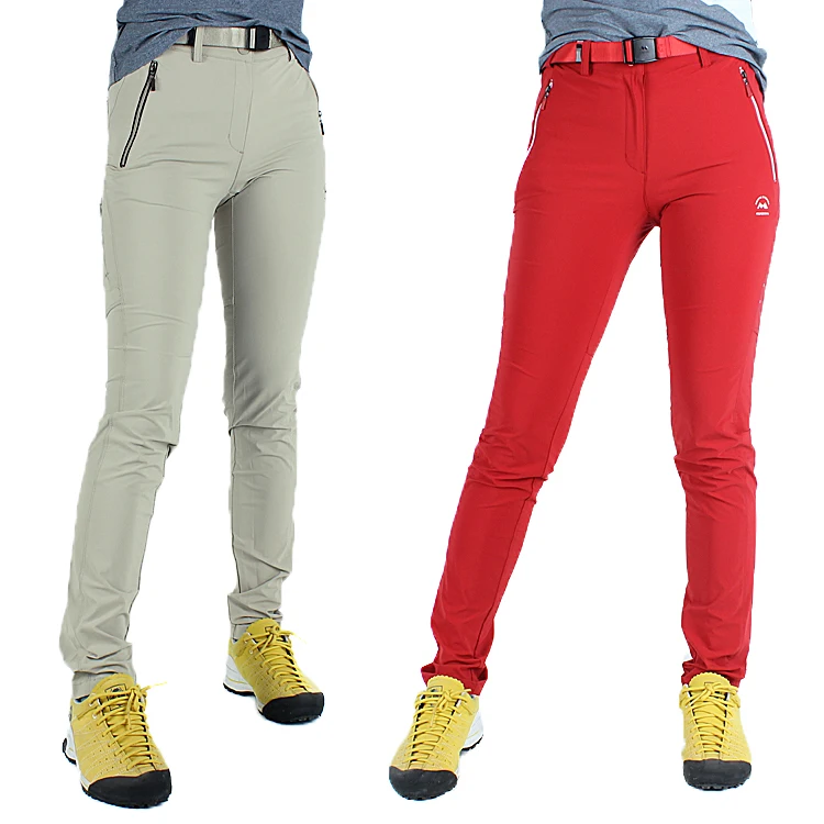 

MONTPIC Women summer quick-dry elastic slim hiking camping pants ladies waterproof breathable Trekking pants cycling trousers