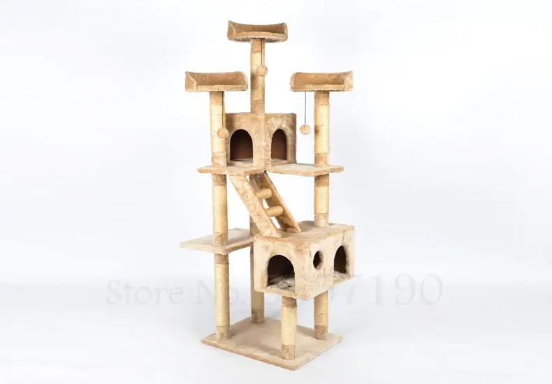 Многослойная рама для скалолазания кошек Вилла одна сизальная кошка гнездо