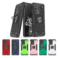 shockproof armor kickstand case for samsung s22 plus s10 s20 fe s21 ultra note 20 cover anti drop magnetic car holder ring shell