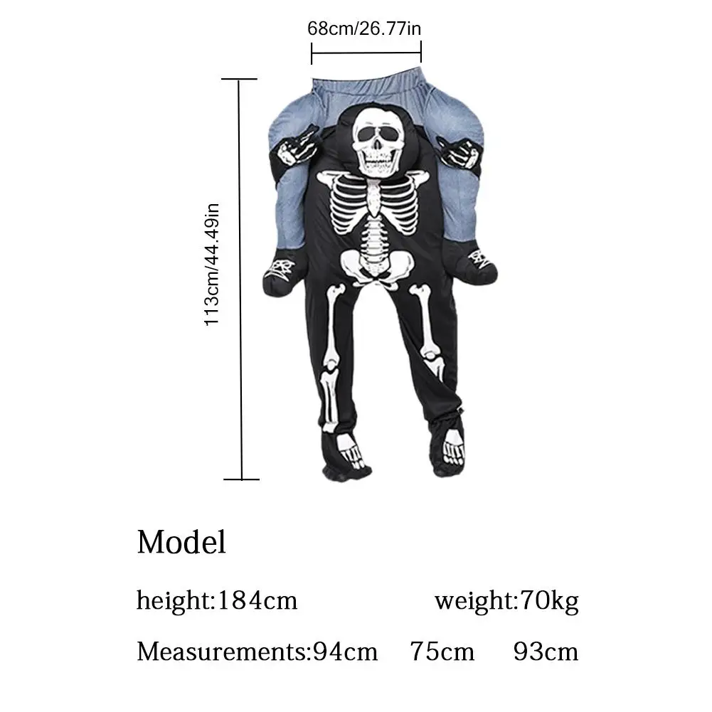 

Halloween Skeleton Costume Magic Pants COS Party Stage Performance Costume Funny Halloween Decoration