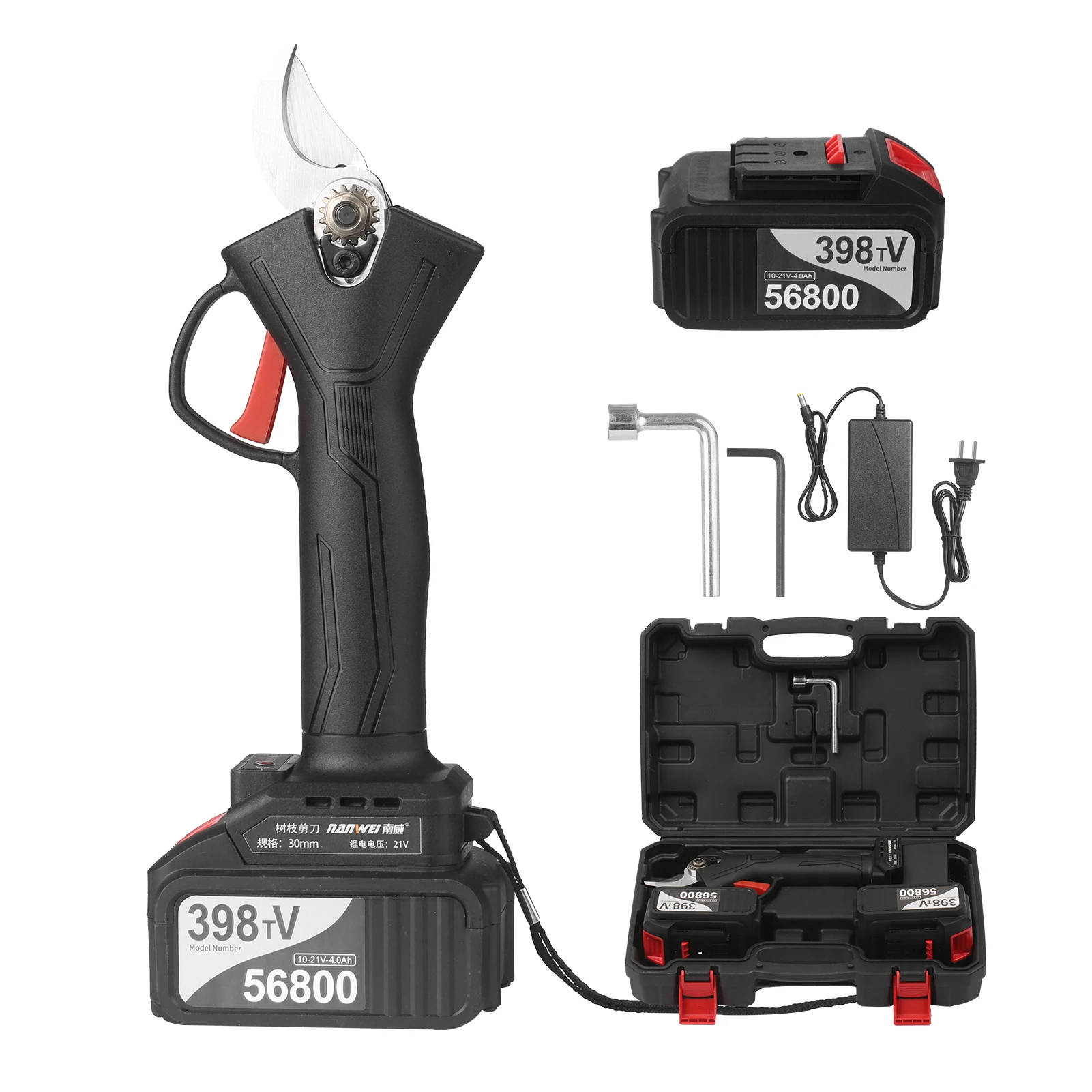 Бесщеточный Электрический садовый секатор садовые ножницы с аккумулятором 4 0 А 21