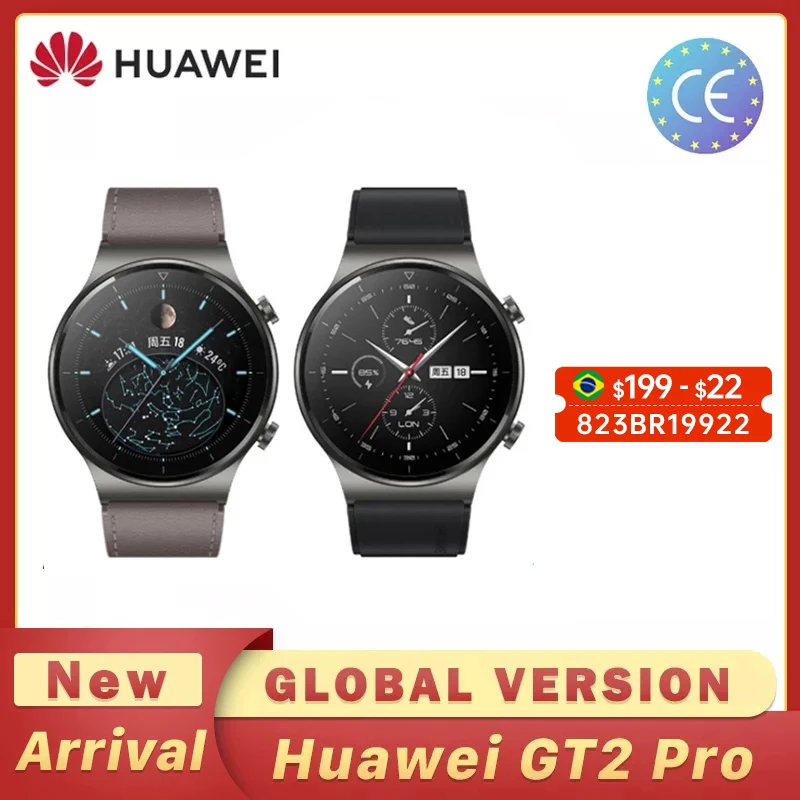 Смарт часы HUAWEI Watch глобальная версия GT 2 Pro 14 дней автономной работы GPS