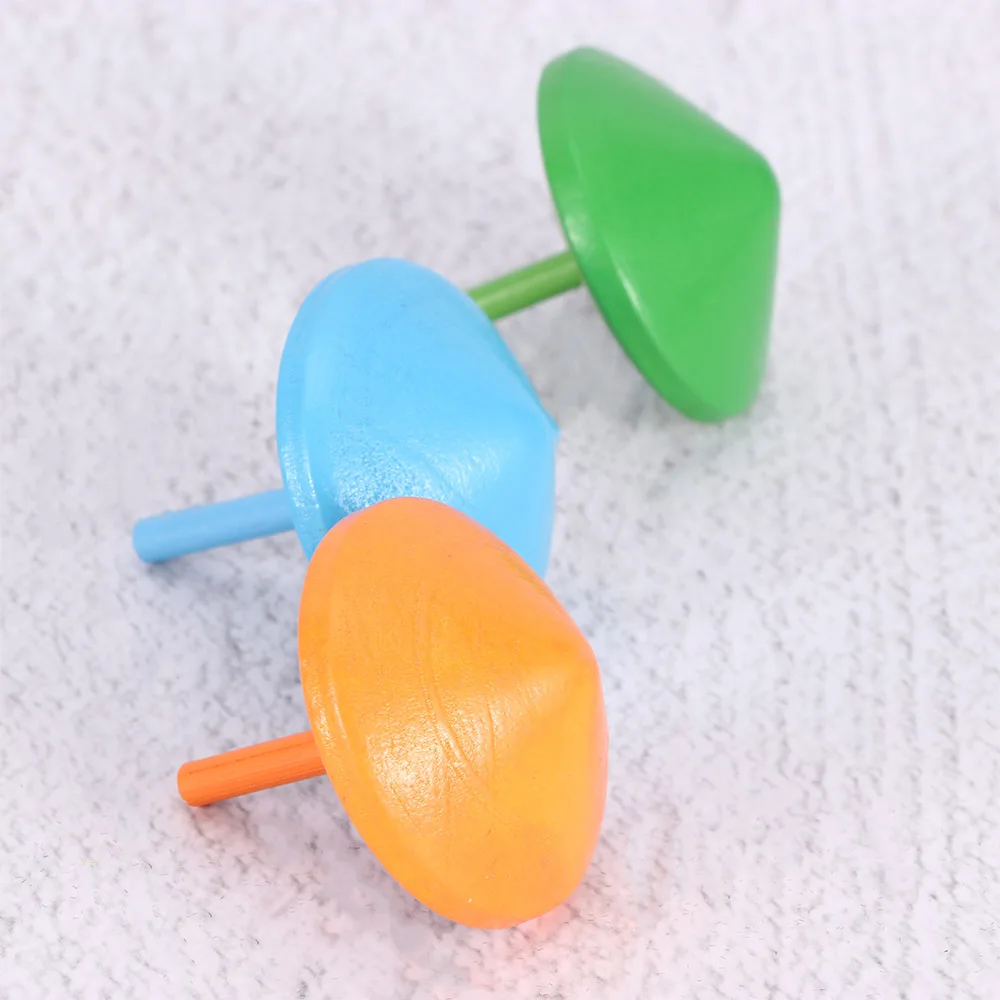 3 шт. Новые разноцветные вращающиеся деревянные игрушки классические детские для