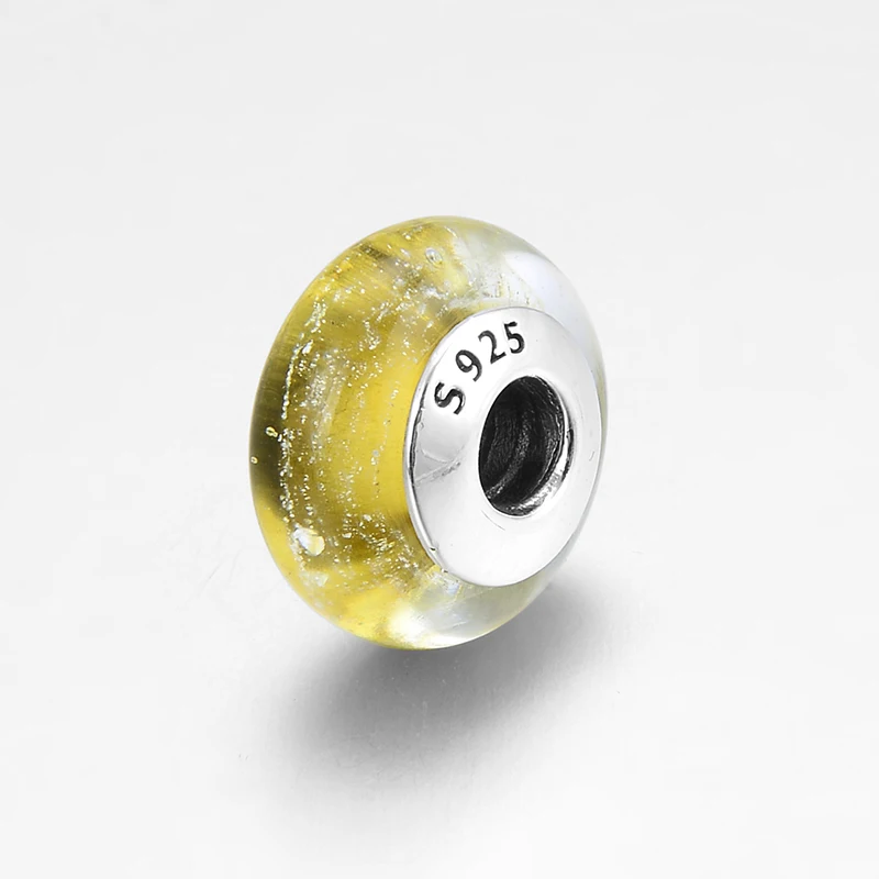 Новинка мерцающий самодельный браслет из серебра с прозрачными пузырьками